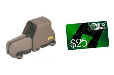 Image of EOTech 553 A65 Holographic Sight, Nightvision Compatible 553.A65, PEQ, Tan /1 SU-231 &amp; FREE 25 OpticsPlanet.com e-Gift Certificate 553.A65TAN-KIT2