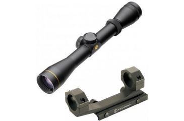 Image of Leupold VX-2 2-7x33mm Rifle Scope, Matte Black, Duplex Reticle 110794 w/ Mark 2 Integrated Mount System, 1 in Ring 110794-KIT1