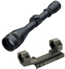 Image of Leupold VX-2 4-12x40mm Adj Objective Rifle Scope, Matte Black, Fine Duplex 110808 w/ Mark 2 Integrated Mount System, 1 in Ring 110808-KIT1