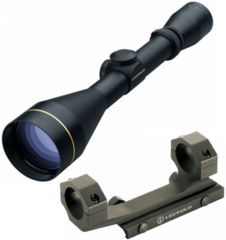 Image of Leupold VX-2 4-12x50mm Rifle Scope, Matte Black, Duplex Reticle 110811 w/ Mark 2 Integrated Mount System, 1 in Ring 110811-KIT1