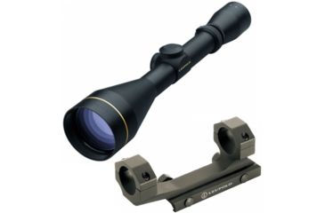 Image of Leupold VX-2 4-12x50mm Rifle Scope, Matte Black, LR Duplex Reticle 110812 w/ Mark 2 Integrated Mount System, 1 in Ring 110812-KIT1