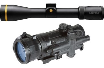 Image of Leupold VX-6 3-18x50mm Gen 2 Scope SF CDS Duplex with Armasight Co-mr-qs Night Vision Medium Range Clip-On 115007-KIT1