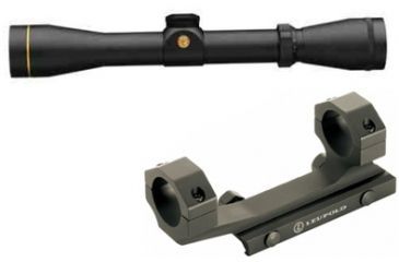 Image of Leupold VX-2 2-7x33mm CDS Rifle Scope,Matte,Wind-Plex Reticle 120610 w/ Mark 2 Integrated Mount System, 1 in Ring 120610-KIT1