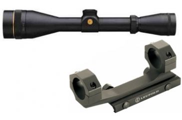 Image of Leupold VX-2 4-12x40mm Adjustable Objective CDS Rifle Scope,Matte,Wind-Plex Reticle 120613 w/ Mark 2 Integrated Mount System, 1 in Ring 120613-KIT1