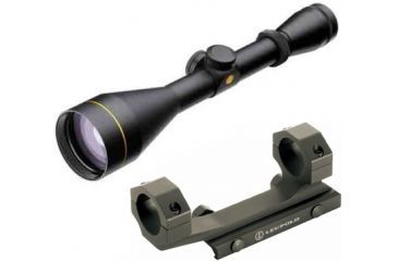 Image of Leupold VX-2 4-12x50mm CDS Rifle Scope,Matte,Wind-Plex Reticle 120614 w/ Mark 2 Integrated Mount System, 1 in Ring 120614-KIT1