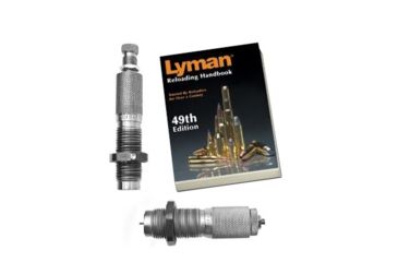 Image of Lyman 2 Die Set, 338 Lapua Magnum Rifle w/ Lyman 49th Edition Reloading Handbook, Soft Cover 7452355-KIT1
