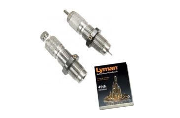 Image of Lyman 2 Die Set, .300 AAC Blackout Rifle Set w/ Lyman 49th Edition Reloading Handbook, Soft Cover 7455547-KIT1