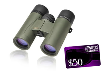 Image of Meopta Meopro HD 10x32mm Roof Prism Waterproof Binoculars 562530 w/ FREE 50 OpticsPlanet.com Gift Certificate 562530-KIT1