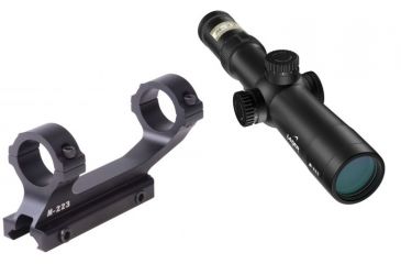 Image of Nikon M-223 2.5-10x40mm Laser IRT M-223 Rifle Scope, Matte w/ BDC 600 Reticle 8491 w/ Nikon M-223 XR Mount 833 8491-KIT3