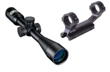 Image of Nikon M-223 4-16x42mm Rifle Scope, BDC 600 Reticle 8493 w/ Nikon M-223 XR Mount 833 w/ Built-in 20-MOA