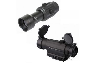 Image of Primary Arms SLx Red Dot Sight w/integrated AR height QD mount w/ 3X Red Dot Magnifier GEN III
