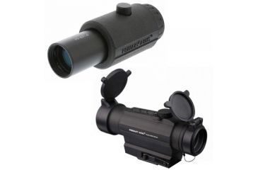 Image of Primary Arms SLx Red Dot Sight w/integrated AR height QD mount w/ 3X LER Red Dot Magnifier Gen IV