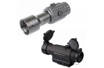 Image of Primary Arms SLx Red Dot Sight w/integrated AR height QD mount w/ 6X Magnifier Gen II