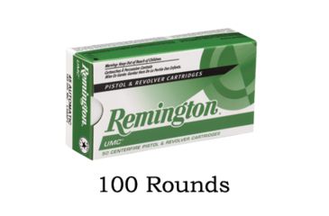Image of 100 Rounds of Remington UMC 40 S&amp;W 180 Grain Metal Case REML40SW3-KIT1