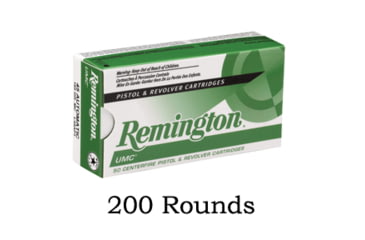 Image of 200 Rounds of Remington UMC 40 S&amp;W 180 Grain Metal Case REML40SW3-KIT2