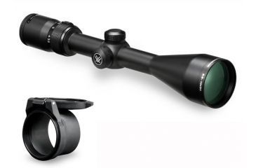 Image of Vortex Diamondback 3.5-10x50 mm Rifle Scope, 1 in Tube, Second Focal Plane, Black, Hard Anodized, Non-Illuminated Dead-Hold BDC Reticle, MOA Adjustment, w/ Vortex Defender Flip Cap, DBK-03-BDC-KIT1