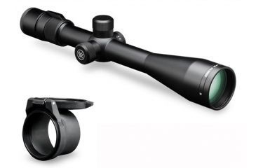 Image of Vortex Viper PA 6.5-20x50 mm Rifle Scope, 30 mm Tube, Second Focal Plane, Black, Hard Anodized, Non-Illuminated Dead-Hold BDC Reticle, MOA Adjustment, w/ Vortex Defender Flip Cap, VPR-M-06BDC-KIT1