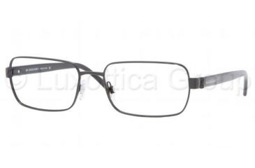 Image of Burberry BE1097 SV Prescription Eyeglasses Shiny Black Frame / 55 mm Prescription Lenses, 1001-5517