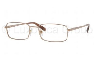 Image of Burberry BE1118 SV Prescription Eyeglasses, Light Brown Gold Frame / 52 mm Prescription Lenses, 1064 5218