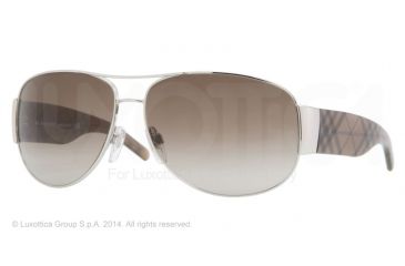 Image of Burberry BE3020M 61 BE3020M Bifocal Prescription Sunglasses BE3020M-100513-64 - Lens Diameter 64 mm, Frame Color Silver