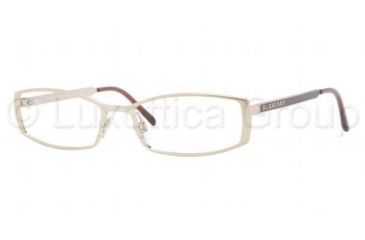 Image of Burberry BE1238 Bifocal Prescription Eyeglasses 1145-5217 - Burberry Gold Frame