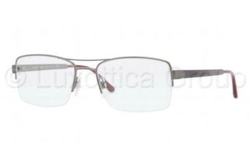 Image of Burberry BE1240 Bifocal Prescription Eyeglasses 1008-5218 - Brushed Nickel Frame, Demo Lens Lenses
