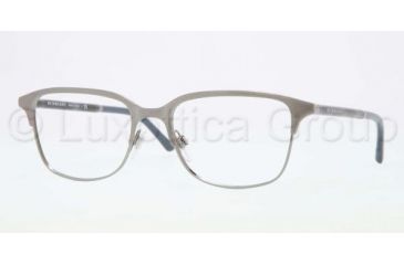 Image of Burberry BE1250 Single Vision Prescription Eyeglasses 1008-5418 - Brushed Nickel Frame, Demo Lens Lenses