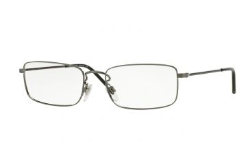 Image of Burberry BE1274 Single Vision Prescription Eyeglasses 1008-55 - Brushed Gunmetal Frame
