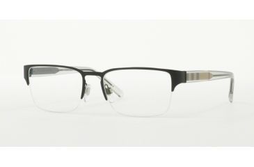 Image of Burberry BE1297 Single Vision Prescription Eyeglasses 1007-54 - Matte Black Frame