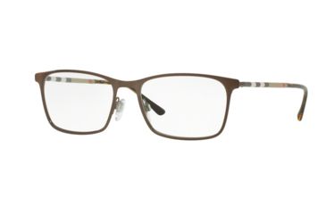 Image of Burberry BE1309Q Progressive Prescription Eyeglasses 1212-54 - Brushed Brown Frame