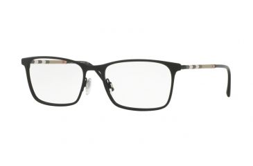 Image of Burberry BE1309Q Progressive Prescription Eyeglasses 1213-54 - Black Rubber Frame