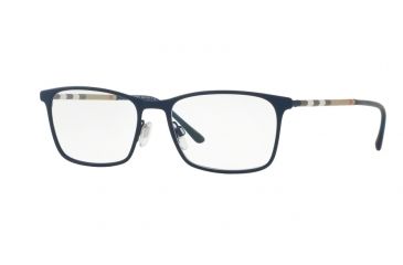 Image of Burberry BE1309Q Progressive Prescription Eyeglasses 1224-54 - Blue Rubber Frame