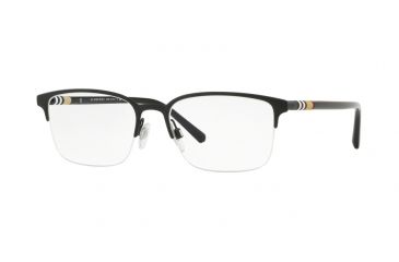 Image of Burberry BE1323 Progressive Prescription Eyeglasses, 54mm, Black Rubber, BE1323-1213-54-PRO