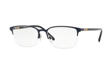 Image of Burberry BE1323 Progressive Prescription Eyeglasses, 54mm, Matte Blue, BE1323-1261-54-PRO