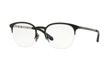 Image of Burberry BE1327 Prescription Eyeglasses, 53mm, Black / Matte Black, BE1327-1272-53-SV
