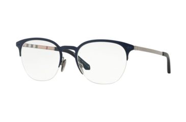 Image of Burberry BE1327 Prescription Eyeglasses 1274-53 - Gunmetal/matte Blue Frame