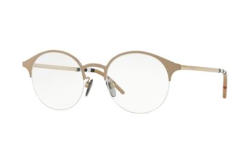 Image of Burberry BE1328 Bifocal Prescription Eyeglasses 1236-51 - Beige/light Gold Frame