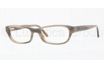 Image of Burberry BE2096 Single Vision Prescription Eyewear 3226-5117 - Striped Horn 