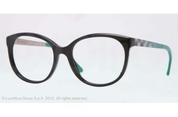 Image of Burberry BE2142 Bifocal Prescription Eyeglasses 3001-51 - Black Frame, Demo Lens Lenses