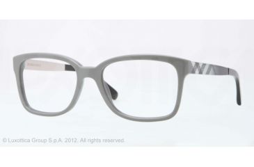 Image of Burberry BE2143 Progressive Prescription Eyeglasses 3371-53 - Gray Frame, Demo Lens Lenses