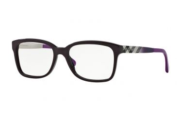 Image of Burberry BE2143 Progressive Prescription Eyeglasses 3400-53 - Violet Frame, Demo Lens Lenses