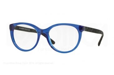 Image of Burberry BE2176 Progressive Prescription Eyeglasses 3497-51 - Blue Frame