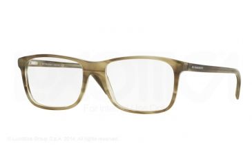 Image of Burberry BE2178 Bifocal Prescription Eyeglasses 3488-55 - Striped Green Frame
