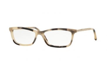 Image of Burberry BE2190 Single Vision Prescription Eyeglasses 3501-52 - Light Horn Frame