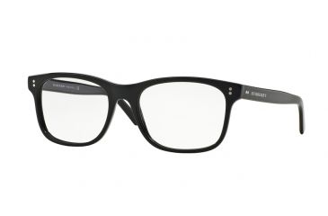 Image of Burberry BE2196 Single Vision Prescription Eyeglasses 3001-53 - Black Frame