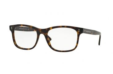 Image of Burberry BE2196 Single Vision Prescription Eyeglasses 3002-53 - Dark Havana Frame