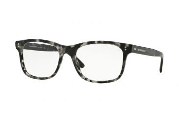 Image of Burberry BE2196 Single Vision Prescription Eyeglasses 3533-53 - Grey Havana Frame