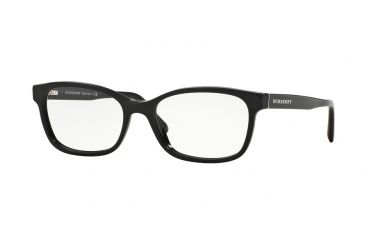 Image of Burberry BE2201F Single Vision Prescription Eyeglasses 3001-54 - Black Frame