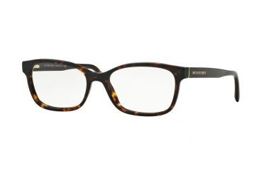 Image of Burberry BE2201F Single Vision Prescription Eyeglasses 3002-54 - Dark Havana Frame