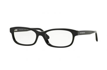 Image of Burberry BE2202F Single Vision Prescription Eyeglasses 3001-54 - Black Frame